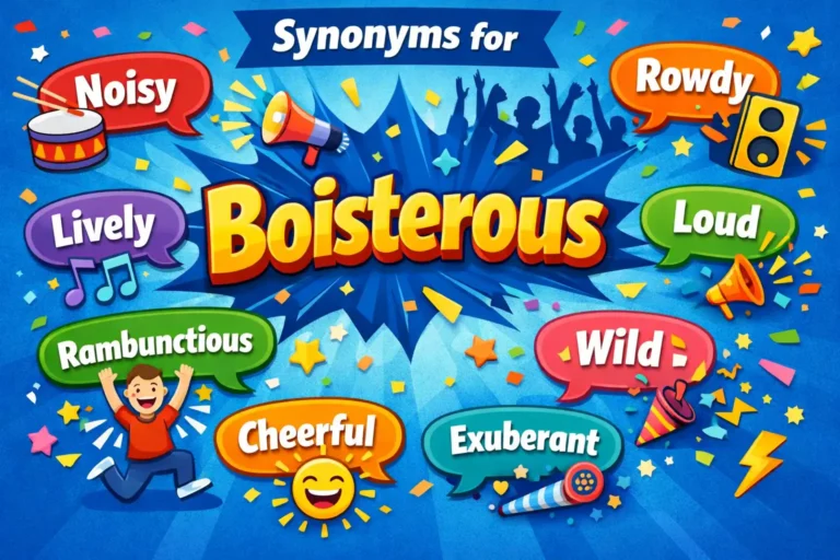 synonyms for boisterous