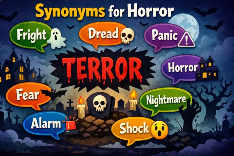 synonyms for horror