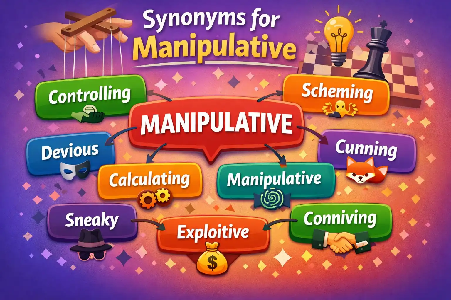 synonyms for manipulative