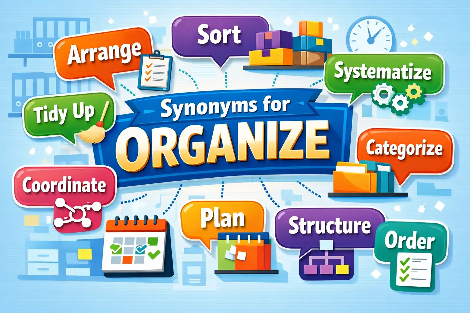 synonyms for organize