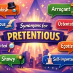 synonyms for pretentious