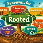 synonyms for rooted