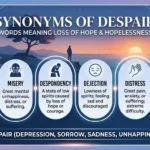 synonyms of despair