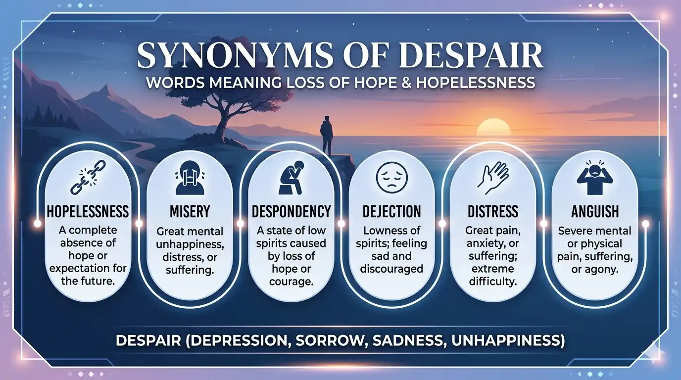 synonyms of despair
