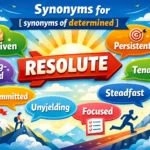 synonyms of determined
