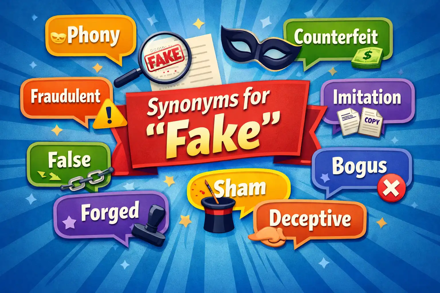 synonyms of fake