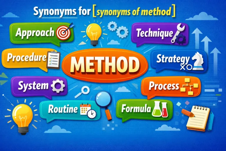 synonyms of method
