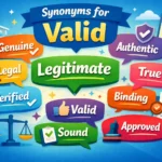 synonyms of valid