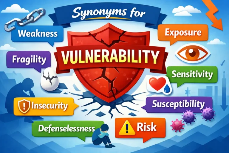 synonyms of vulnerability