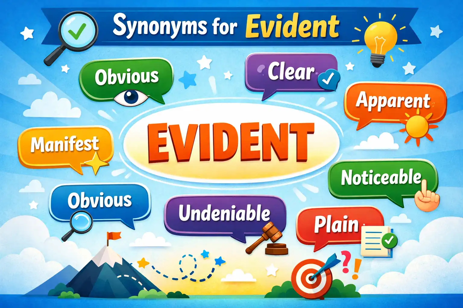 synonyms for evident