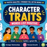 character traits words list positive