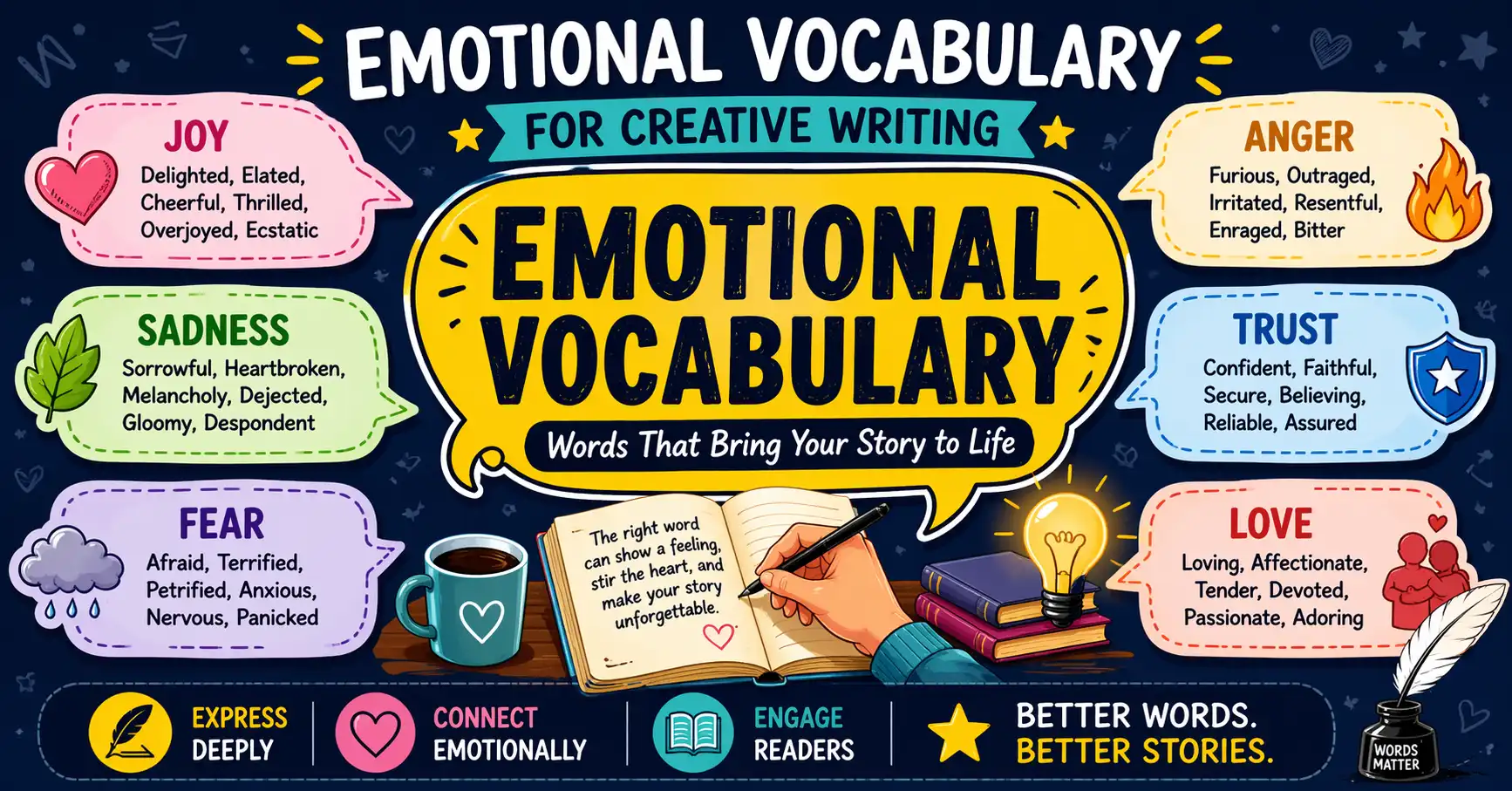 emotional vocabulary for creative writing