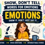 show don't tell words for emotions list