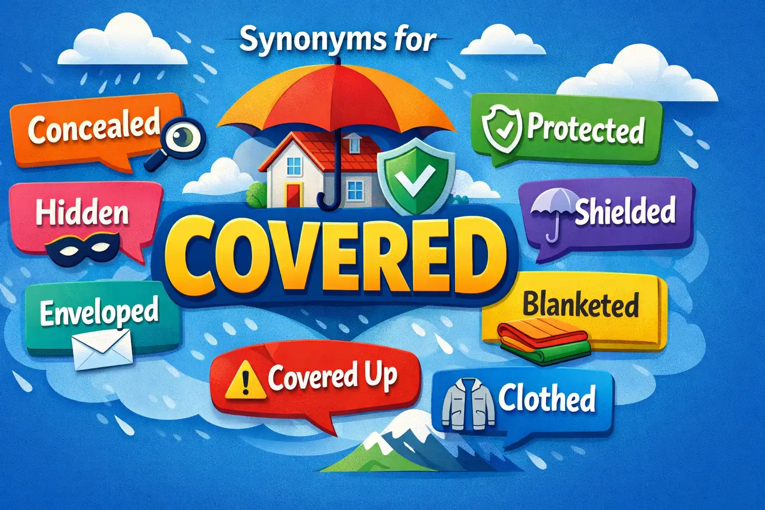 synonyms for covered