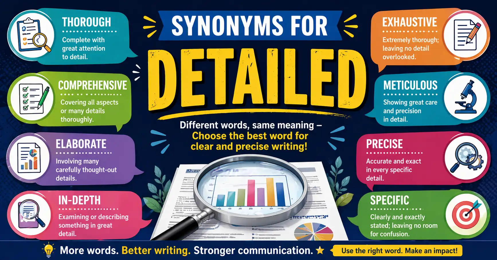 synonyms for detailed