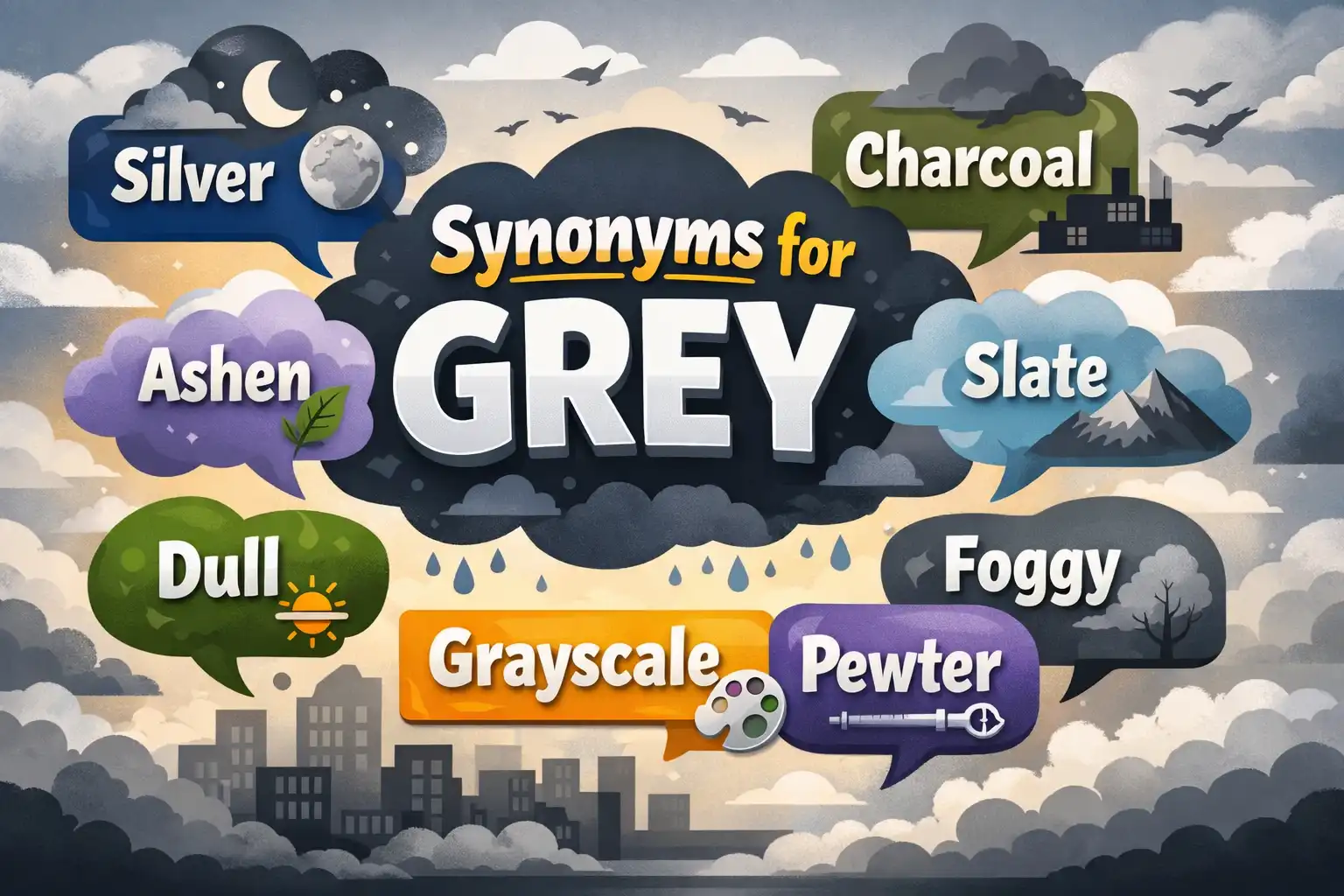 synonyms for grey