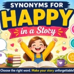 synonyms for happy in a story