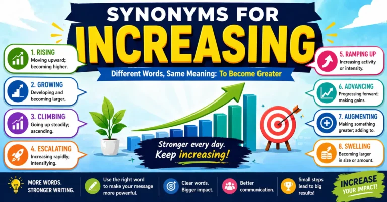 synonyms for increasing