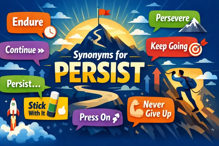 synonyms for persist