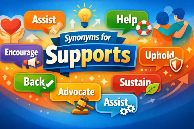synonyms for supports