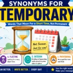 synonyms for temporary