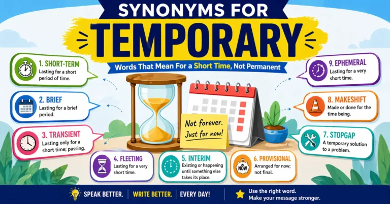 synonyms for temporary
