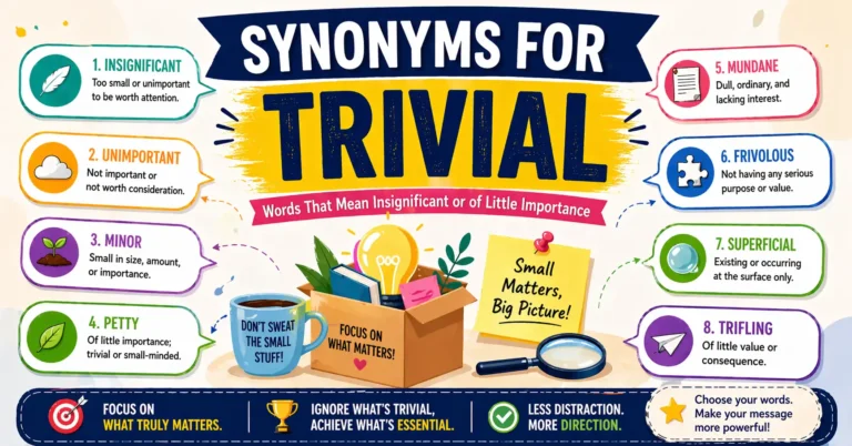 synonyms for trivial