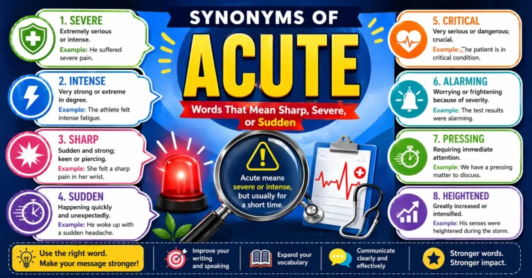 synonyms of acute