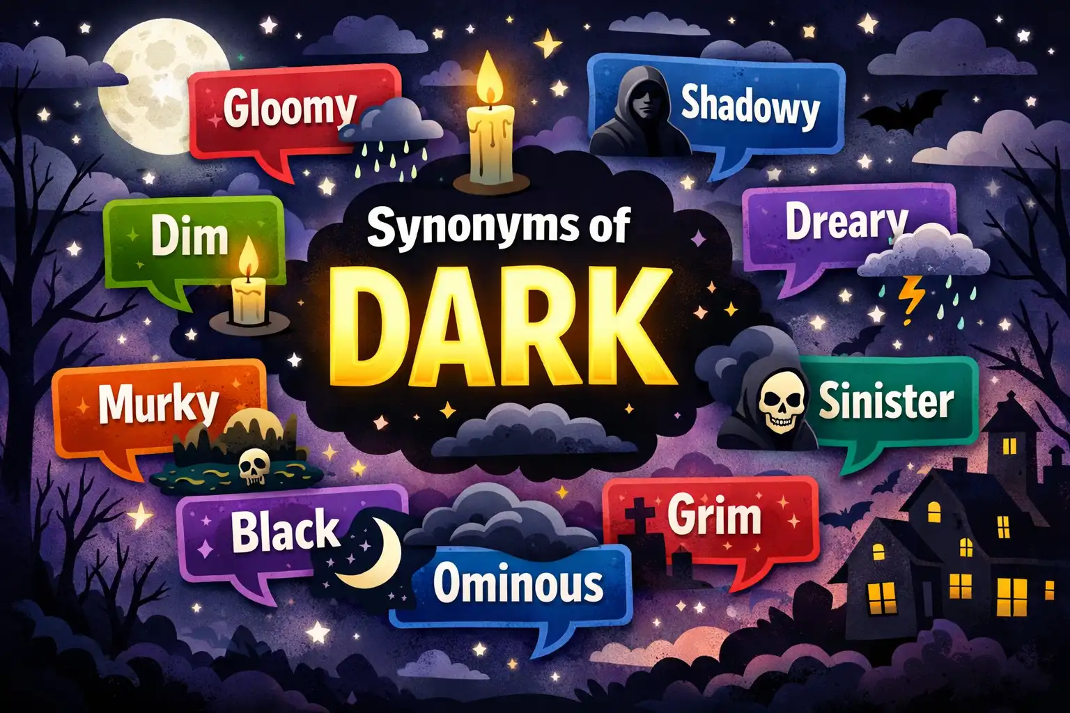 synonyms of dark