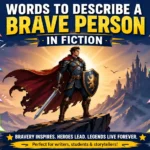 words to describe a brave person in fiction