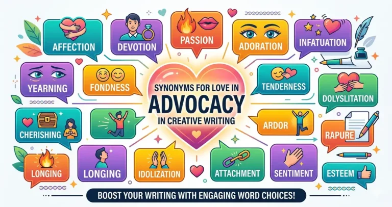synonyms for love in creative writing