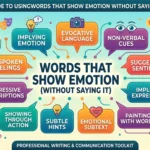words that show emotion without saying it