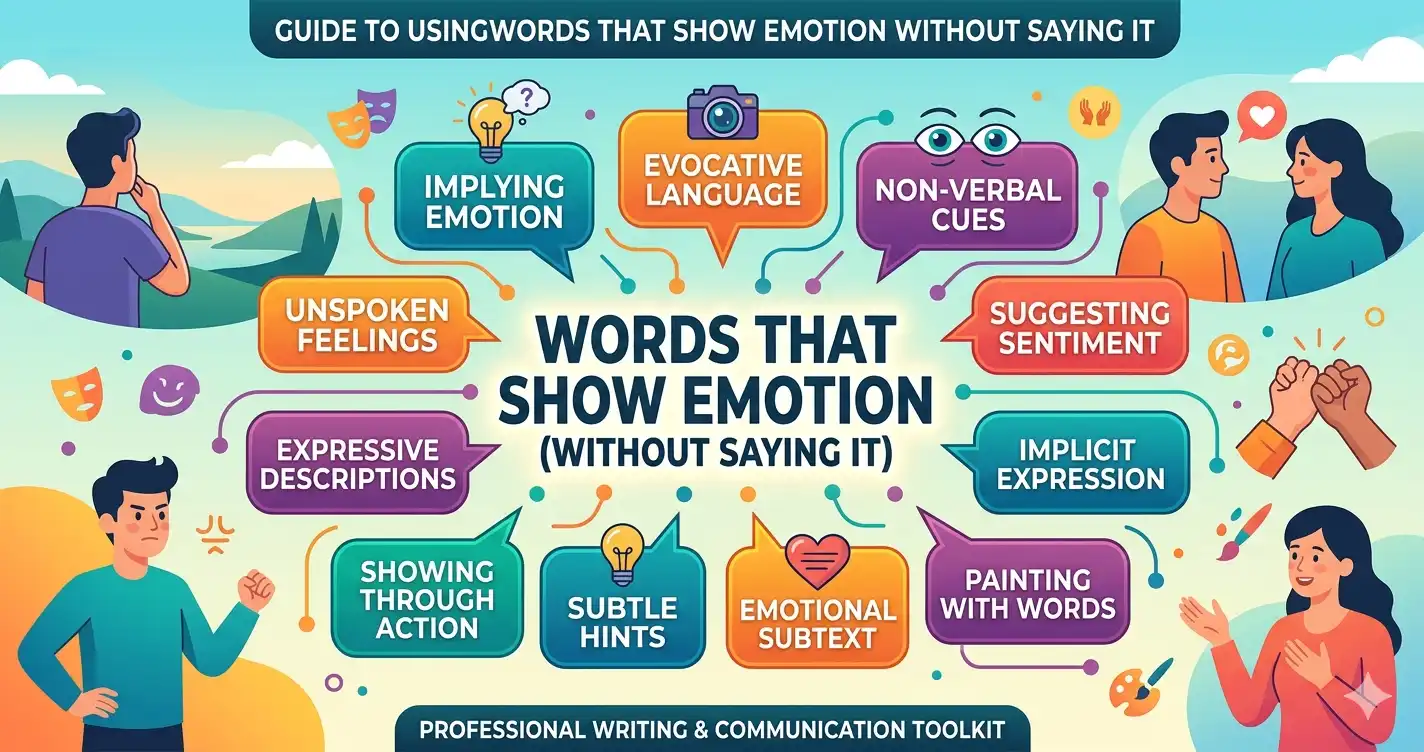 words that show emotion without saying it