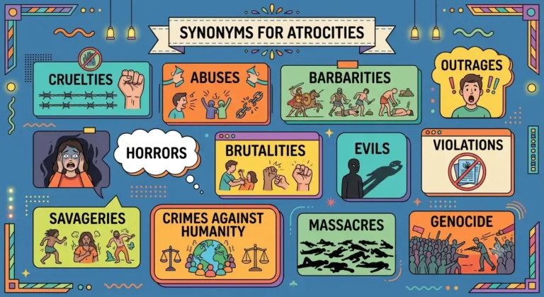 synonyms for atrocities