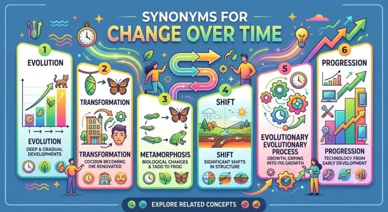 synonyms for change over time