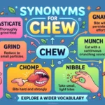synonyms for chew