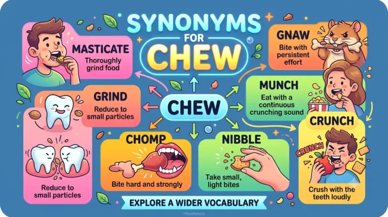 synonyms for chew