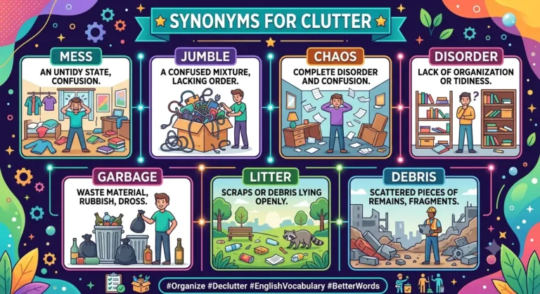 synonyms for clutter