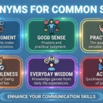synonyms for common sense