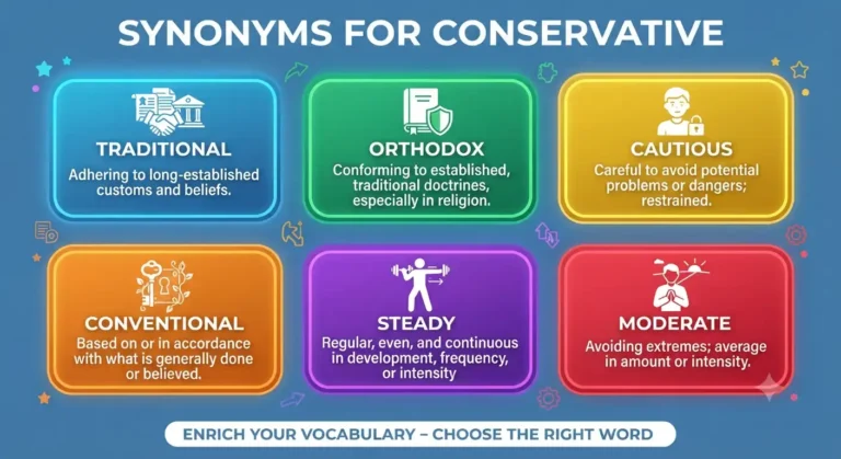 synonyms for conservative