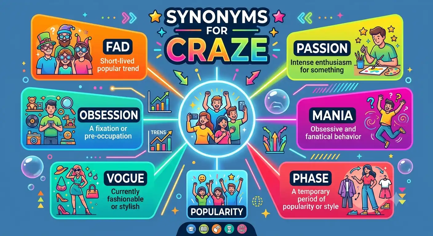 synonyms for craze
