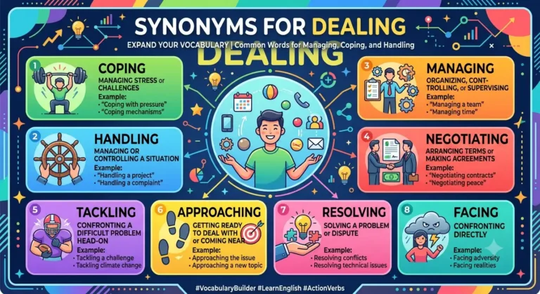synonyms for dealing