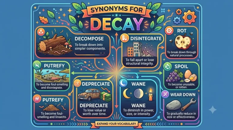 synonyms for decay