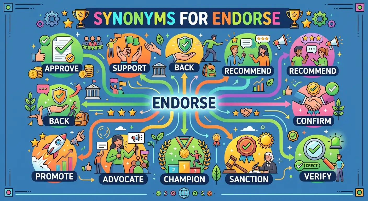 synonyms for endorse
