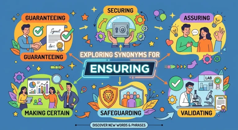 synonyms for ensuring