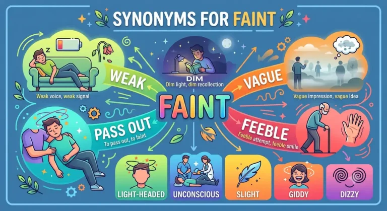 synonyms for faint