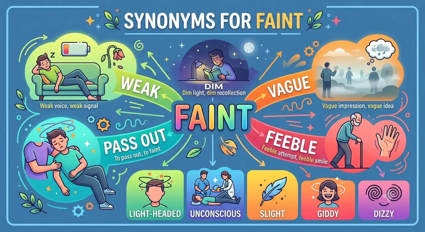 synonyms for faint
