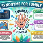 synonyms for fumble