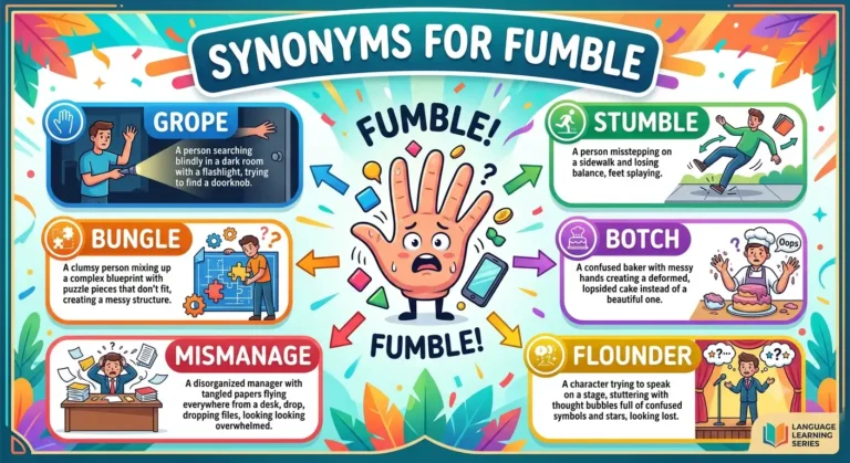 synonyms for fumble