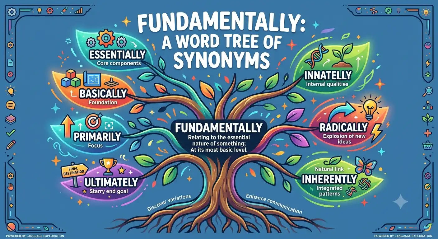 synonyms for fundamentally